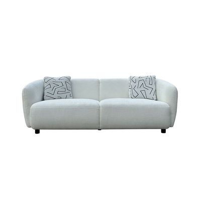 جيشيل - أريكة قماشية 3 مقاعد - أبيض ثلجي